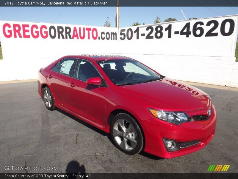 Barcelona Red Metallic / Black/Ash 2012 Toyota Camry SE