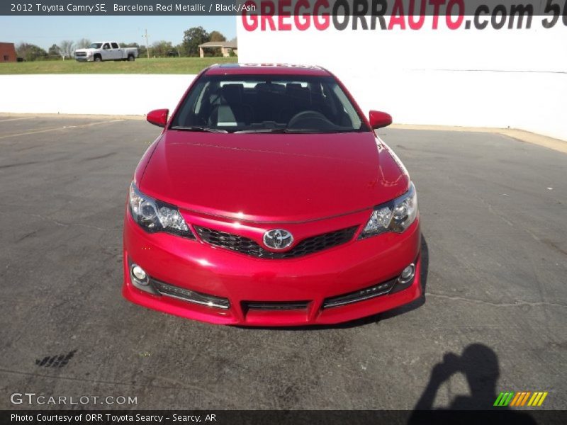 Barcelona Red Metallic / Black/Ash 2012 Toyota Camry SE