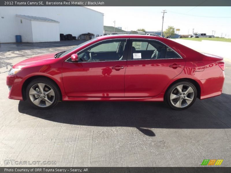 Barcelona Red Metallic / Black/Ash 2012 Toyota Camry SE