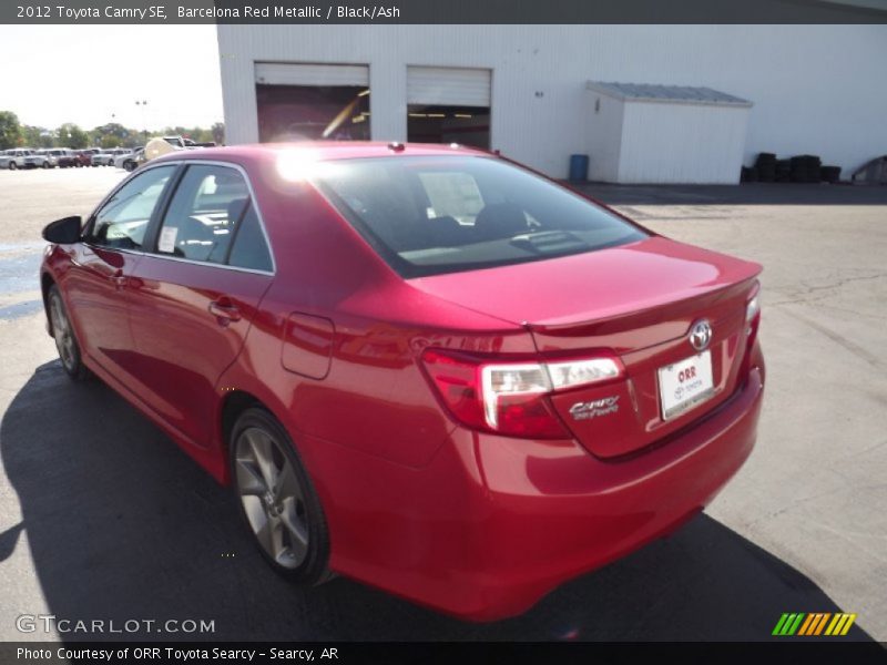 Barcelona Red Metallic / Black/Ash 2012 Toyota Camry SE