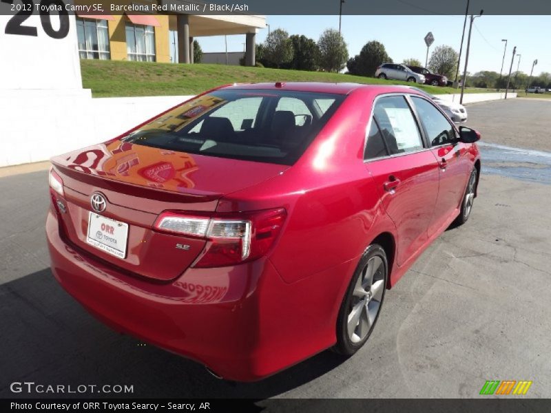 Barcelona Red Metallic / Black/Ash 2012 Toyota Camry SE