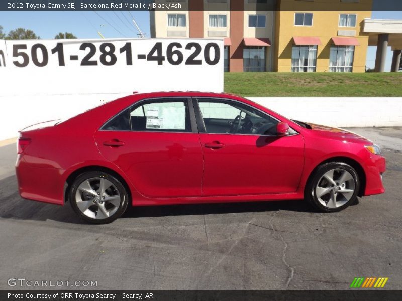 Barcelona Red Metallic / Black/Ash 2012 Toyota Camry SE