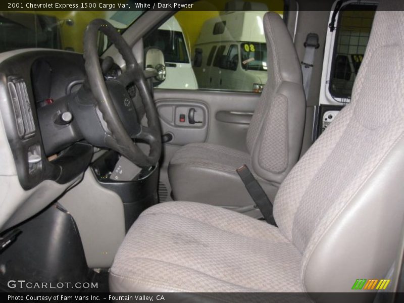  2001 Express 1500 Cargo Van Dark Pewter Interior