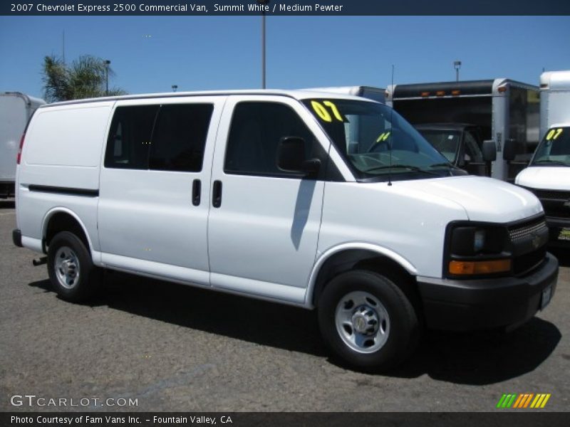 Summit White / Medium Pewter 2007 Chevrolet Express 2500 Commercial Van