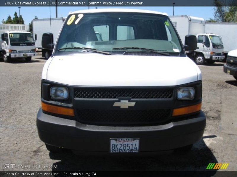 Summit White / Medium Pewter 2007 Chevrolet Express 2500 Commercial Van