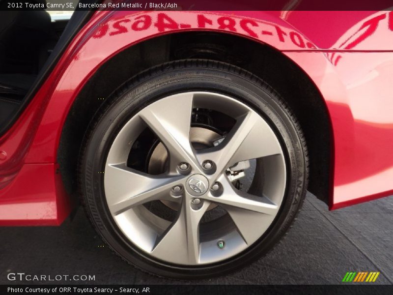 Barcelona Red Metallic / Black/Ash 2012 Toyota Camry SE