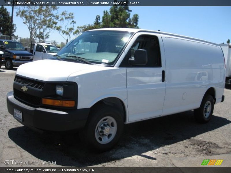 Summit White / Medium Pewter 2007 Chevrolet Express 2500 Commercial Van