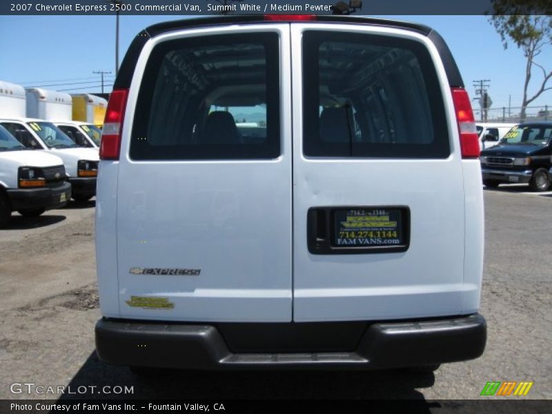 Summit White / Medium Pewter 2007 Chevrolet Express 2500 Commercial Van