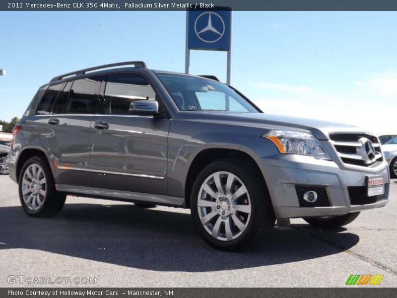 Palladium Silver Metallic / Black 2012 Mercedes-Benz GLK 350 4Matic