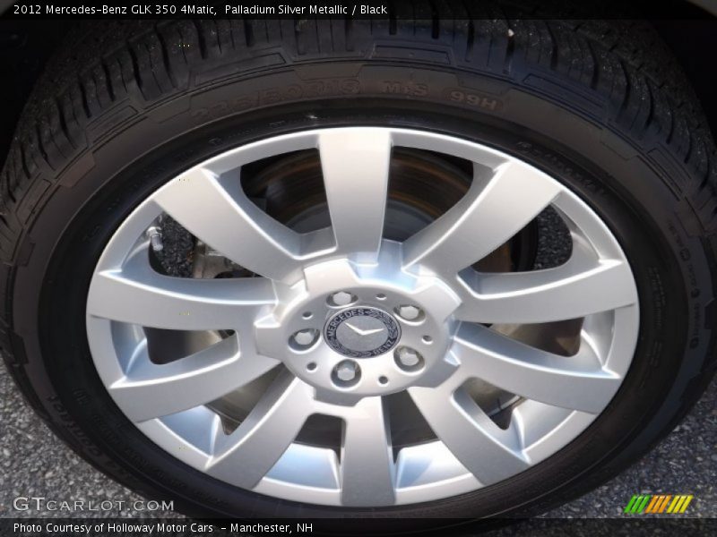 Palladium Silver Metallic / Black 2012 Mercedes-Benz GLK 350 4Matic