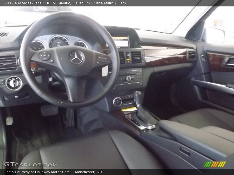 Palladium Silver Metallic / Black 2012 Mercedes-Benz GLK 350 4Matic