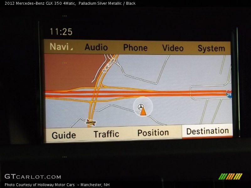 Palladium Silver Metallic / Black 2012 Mercedes-Benz GLK 350 4Matic