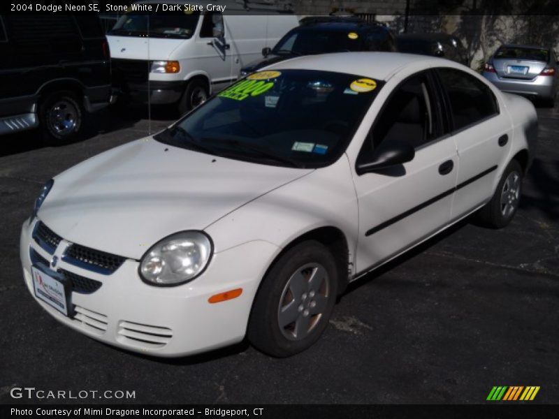 Stone White / Dark Slate Gray 2004 Dodge Neon SE