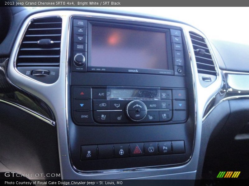Controls of 2013 Grand Cherokee SRT8 4x4