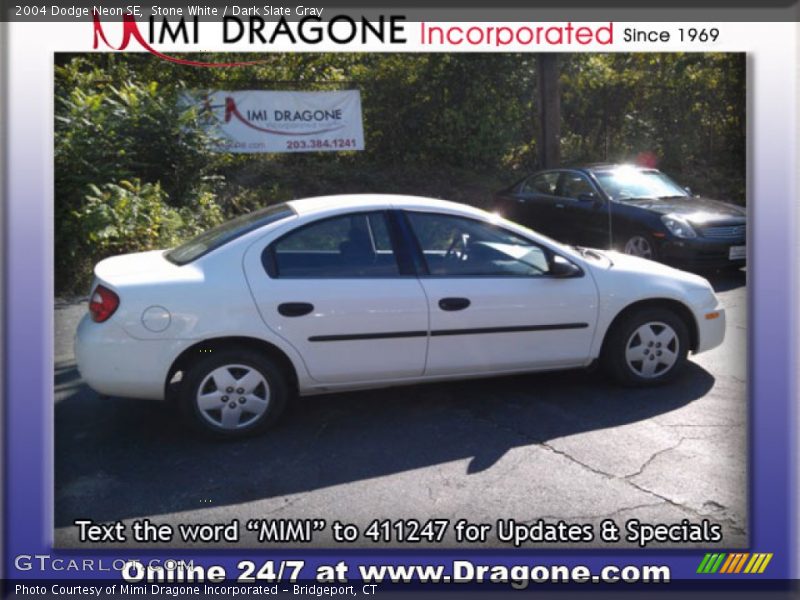 Stone White / Dark Slate Gray 2004 Dodge Neon SE