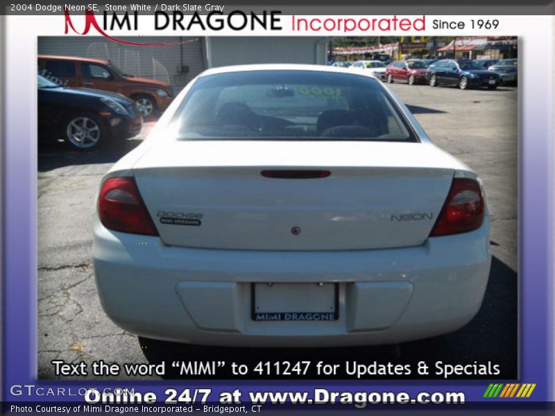 Stone White / Dark Slate Gray 2004 Dodge Neon SE