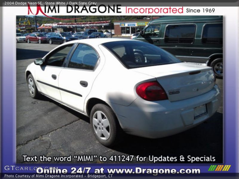 Stone White / Dark Slate Gray 2004 Dodge Neon SE