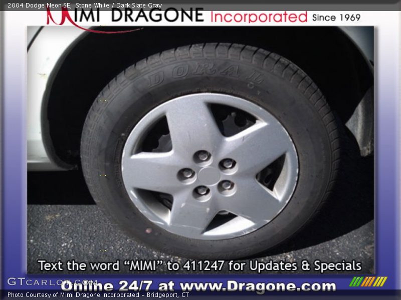 Stone White / Dark Slate Gray 2004 Dodge Neon SE