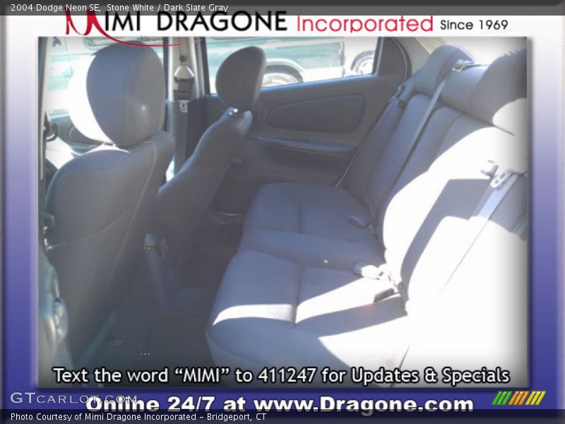 Stone White / Dark Slate Gray 2004 Dodge Neon SE