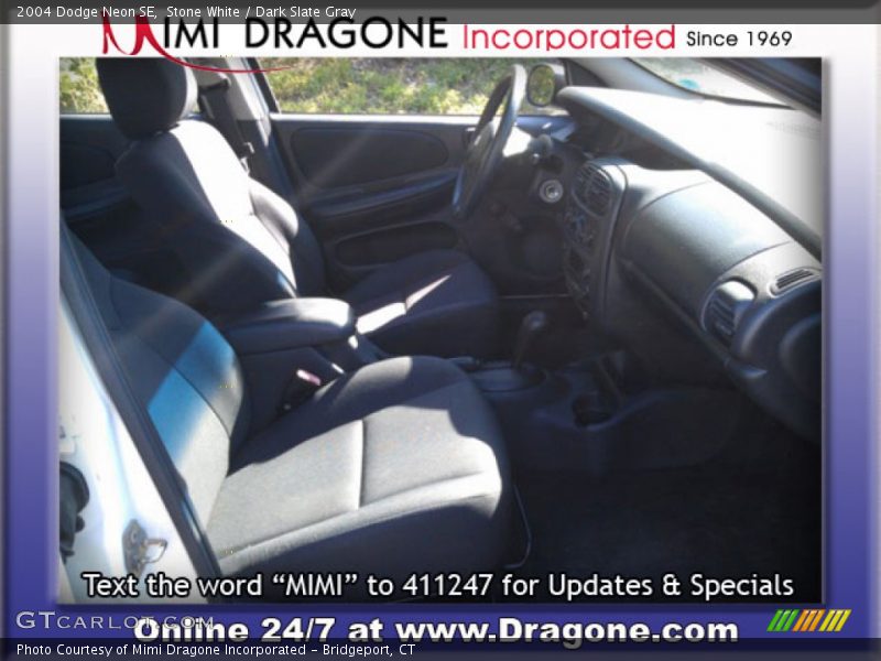 Stone White / Dark Slate Gray 2004 Dodge Neon SE