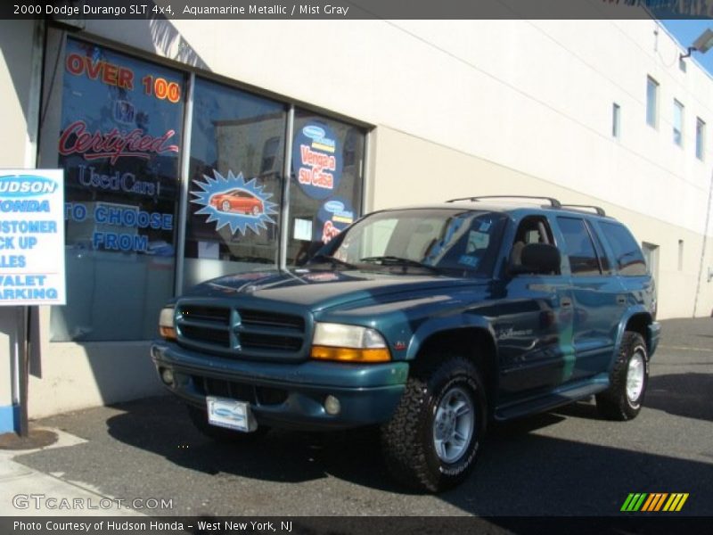 Aquamarine Metallic / Mist Gray 2000 Dodge Durango SLT 4x4