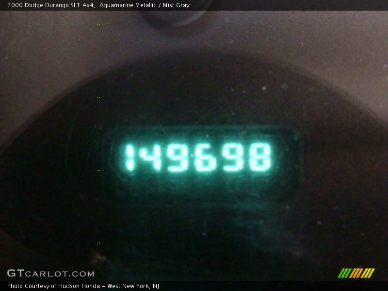 Aquamarine Metallic / Mist Gray 2000 Dodge Durango SLT 4x4