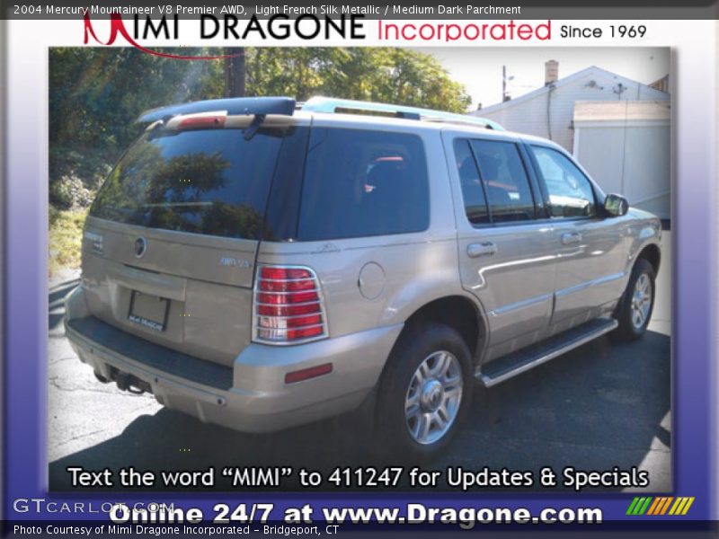 Light French Silk Metallic / Medium Dark Parchment 2004 Mercury Mountaineer V8 Premier AWD