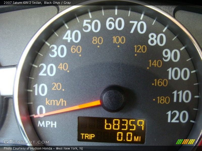 Black Onyx / Gray 2007 Saturn ION 2 Sedan