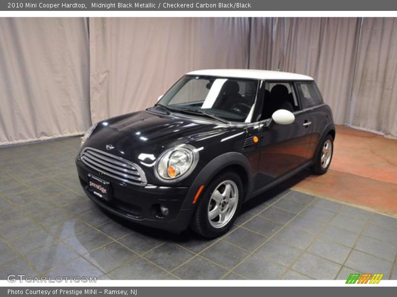 Midnight Black Metallic / Checkered Carbon Black/Black 2010 Mini Cooper Hardtop