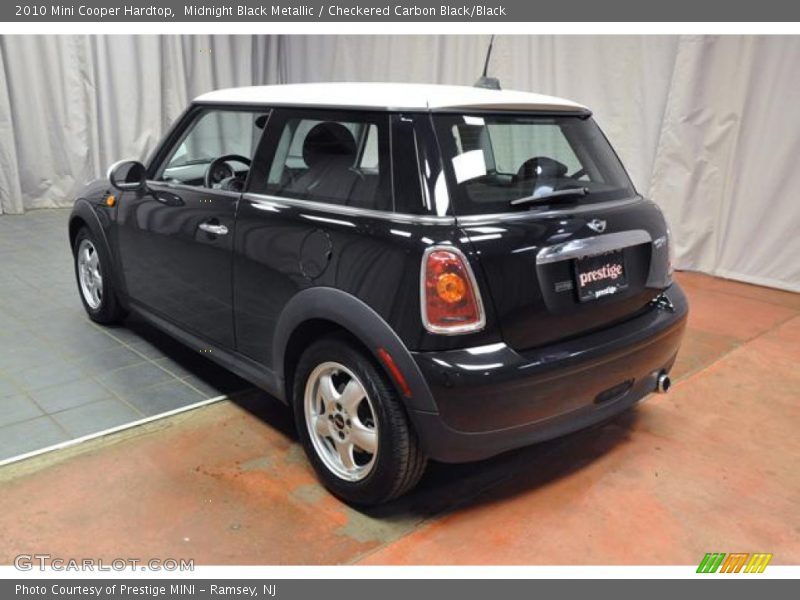 Midnight Black Metallic / Checkered Carbon Black/Black 2010 Mini Cooper Hardtop