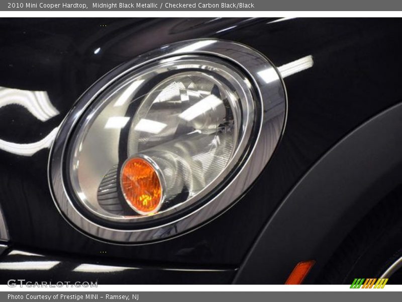 Midnight Black Metallic / Checkered Carbon Black/Black 2010 Mini Cooper Hardtop