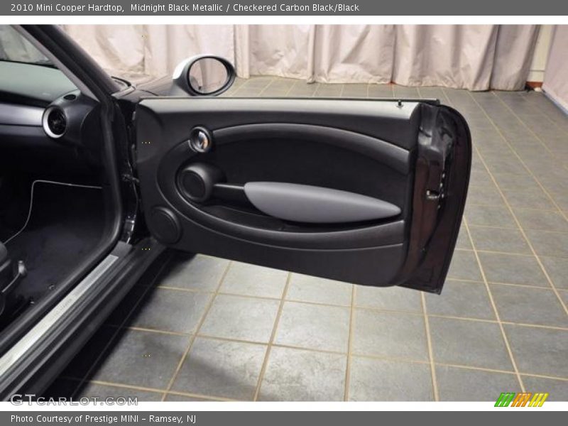 Midnight Black Metallic / Checkered Carbon Black/Black 2010 Mini Cooper Hardtop