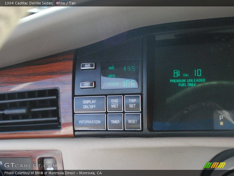 Controls of 1994 DeVille Sedan