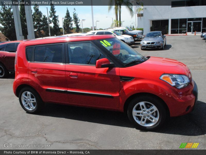 Molten Red / Black Soul Logo Cloth 2010 Kia Soul +