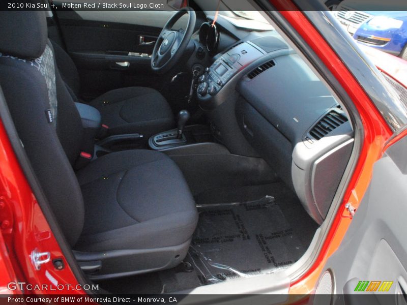 Molten Red / Black Soul Logo Cloth 2010 Kia Soul +