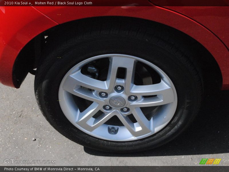 Molten Red / Black Soul Logo Cloth 2010 Kia Soul +
