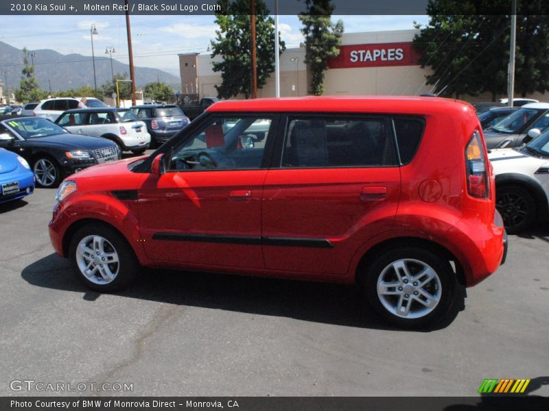 Molten Red / Black Soul Logo Cloth 2010 Kia Soul +