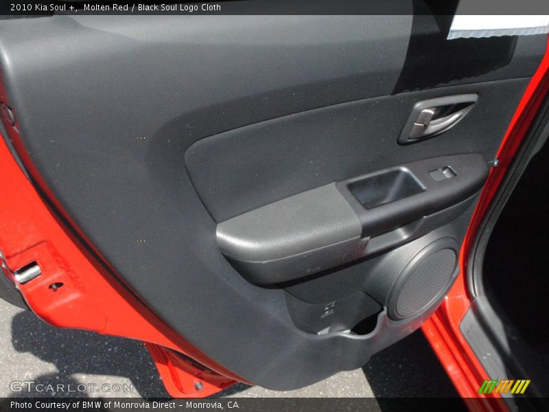 Molten Red / Black Soul Logo Cloth 2010 Kia Soul +