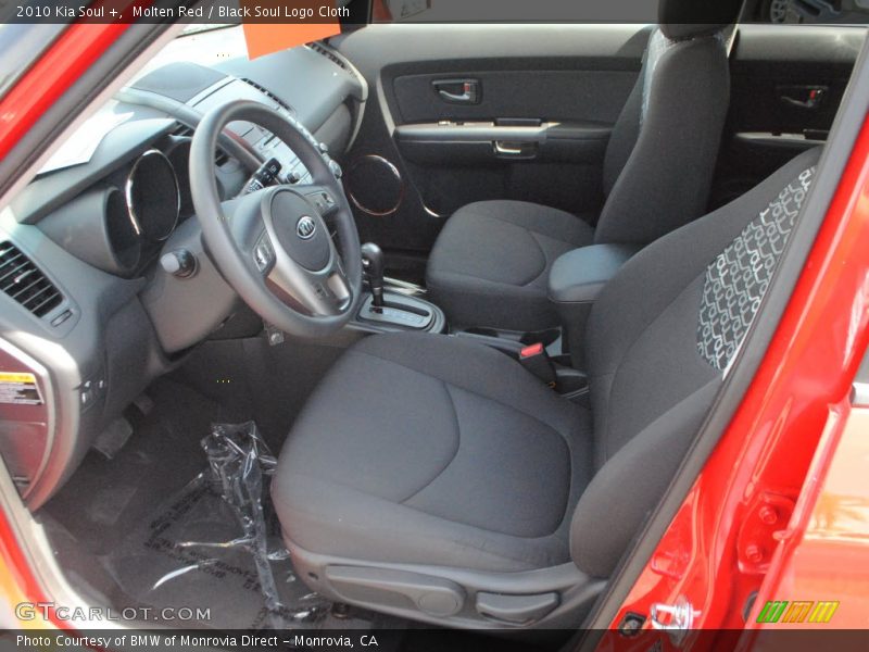 Molten Red / Black Soul Logo Cloth 2010 Kia Soul +