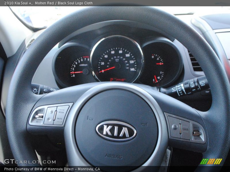 Molten Red / Black Soul Logo Cloth 2010 Kia Soul +