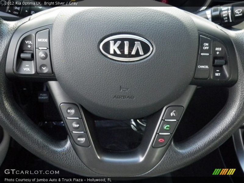 Bright Silver / Gray 2012 Kia Optima LX