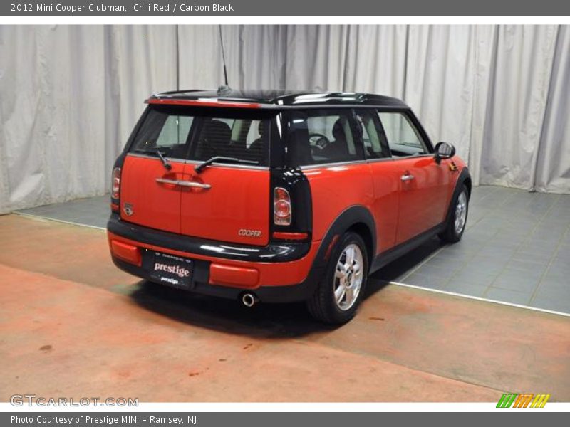 Chili Red / Carbon Black 2012 Mini Cooper Clubman
