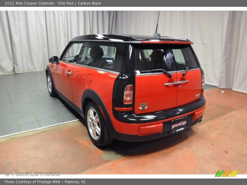 Chili Red / Carbon Black 2012 Mini Cooper Clubman