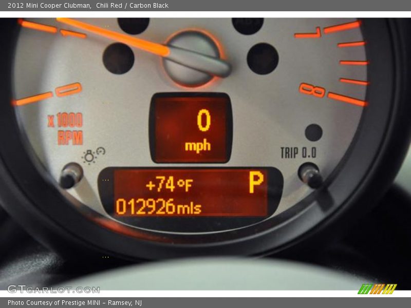 Chili Red / Carbon Black 2012 Mini Cooper Clubman