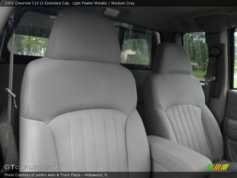 Light Pewter Metallic / Medium Gray 2003 Chevrolet S10 LS Extended Cab