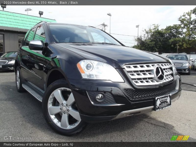 Black / Black 2010 Mercedes-Benz ML 350 4Matic
