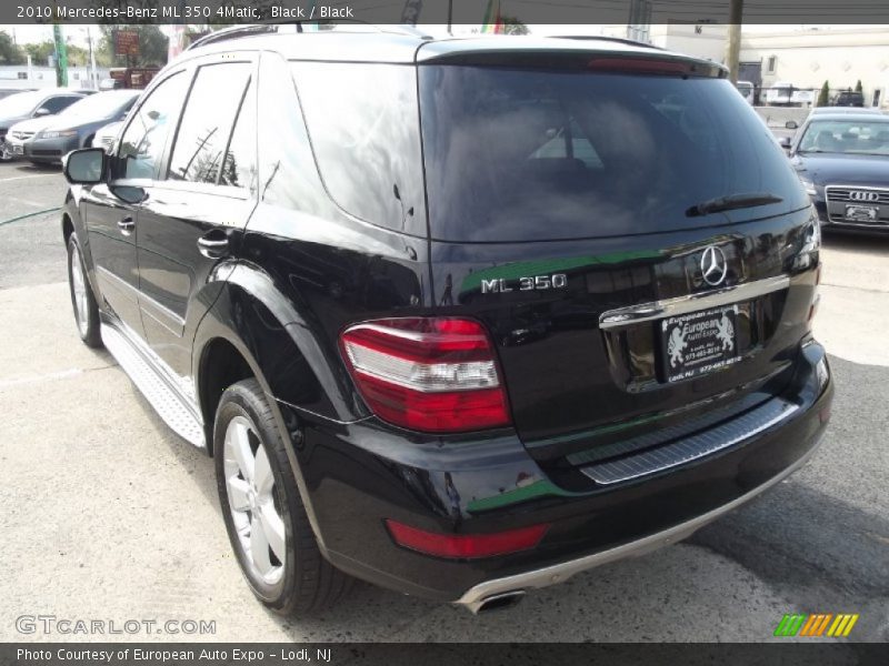 Black / Black 2010 Mercedes-Benz ML 350 4Matic