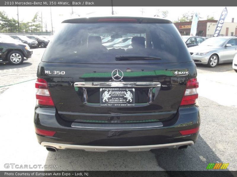 Black / Black 2010 Mercedes-Benz ML 350 4Matic