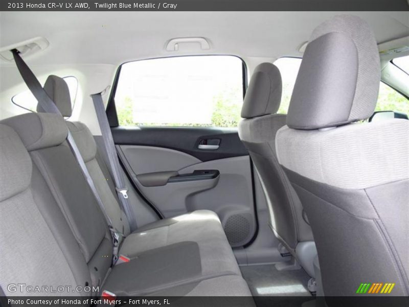 Twilight Blue Metallic / Gray 2013 Honda CR-V LX AWD
