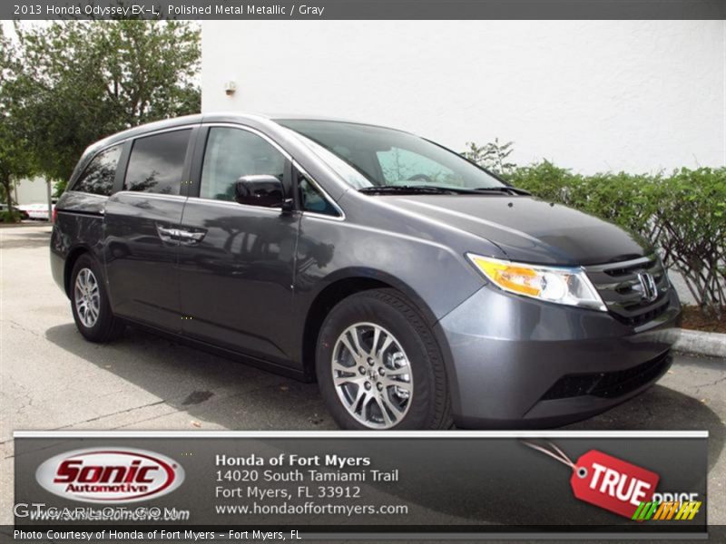 Polished Metal Metallic / Gray 2013 Honda Odyssey EX-L